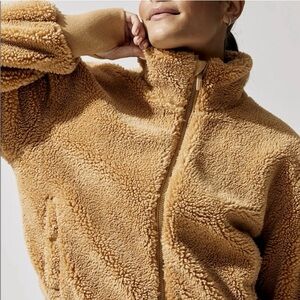 Carbon38 Teddy Jacket Brown Small